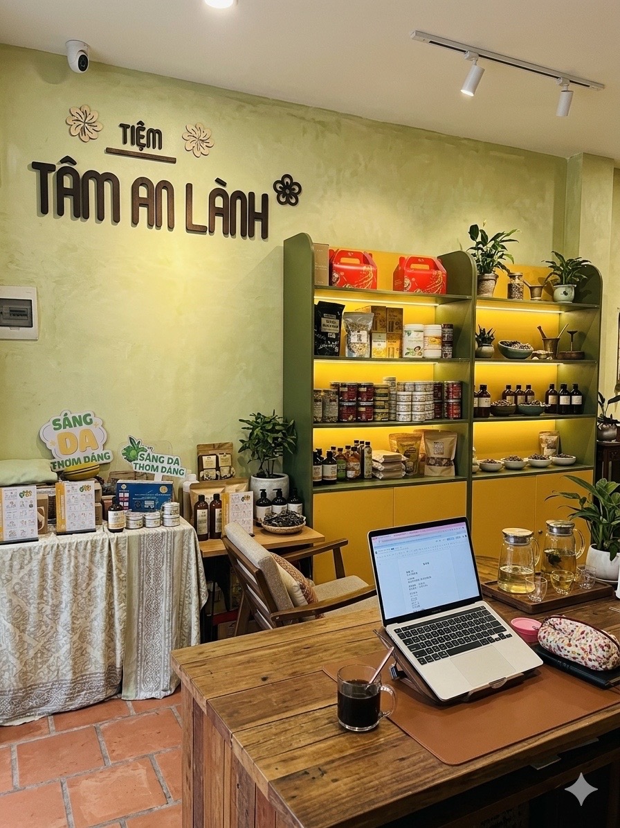 Không gian bên trong Tiệm